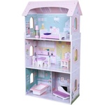 Moni Дървена къща за кукли с обзавеждане Moni Toys - Anna, 4121 (107899)