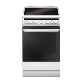 Amica Печка Amica, 58CE1.30HMsQ (W), бяла, стъклокерамика, електрическа, 50 cm