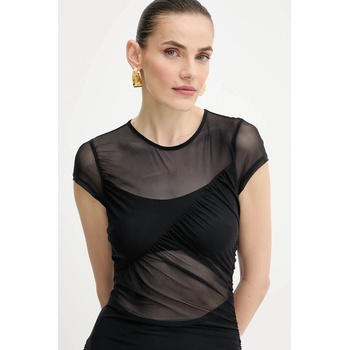 GUESS Рокля Guess GRACEY в черно къса с кройка по тялото W5YK66 KBAH2 (W5YK66.KBAH2)