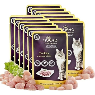 Nuevo cat Sensitive Turkey Monoprotein 12 x 85 g