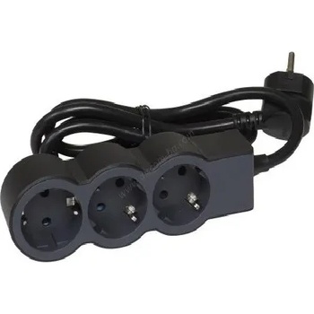Image 1 of Legrand РАЗКЛОНИТЕЛ 3х ШУКО С КАБЕЛ 5м legrand - ЧЕРНО/СИВ (lg-694568)