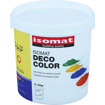 ISOMAT DECO COLOR - Práškové pigmenty na farbenie cementových stierok Farba: Čierna, Hmotnosť: 250 g