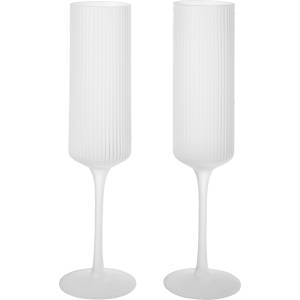 Ferm Living Ripple Flutes, чаши за шампанско, матирани, 2 бр (1104271425)