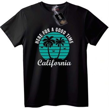 NOONEBRAND Тениска Калифорнийско Забавление - 7XL, Black