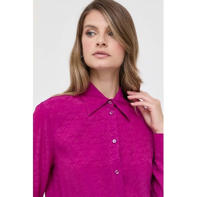 PINKO Риза с коприна Pinko в лилаво със стандартна кройка с класическа яка 100121. A01P (100121.A01P)