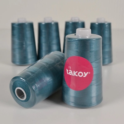 Takoy Overlock / coverlock polyesterová nit TKY 5000 barva petrolejová – Zbozi.Blesk.cz
