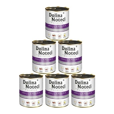 Dolina Noteci Premium králik a brusnice 6 x 800 g