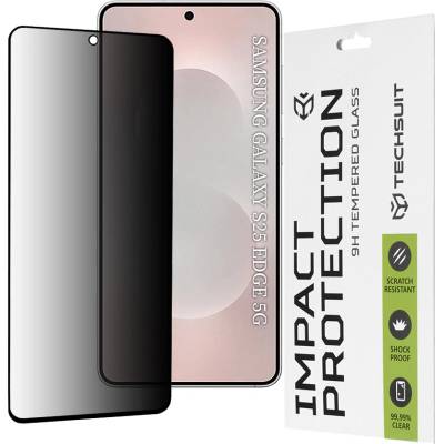 Techsuit - 111D Privacy Full Glue - Samsung Galaxy S25 Edge - черен