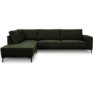 Scandic Зелен шенилов ъглов диван (ляв ъгъл/L форма) Copenhagen - Scandic (14510SN TUCK17)