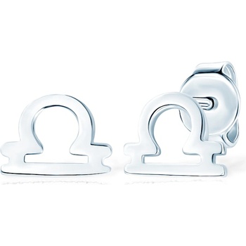 SAVICKI Обеци със зодиакален знак Везни savicki: сребро