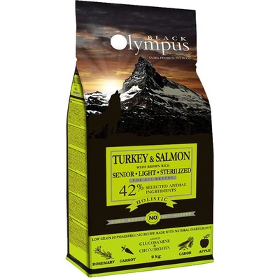 Black Olympus Senior, Light, Sterilized - Turkey & Salmon 12 кг
