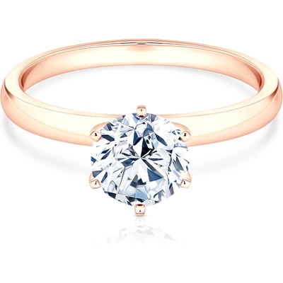 SAVICKI Годежен пръстен savicki: розово злато, лабораторен диамант