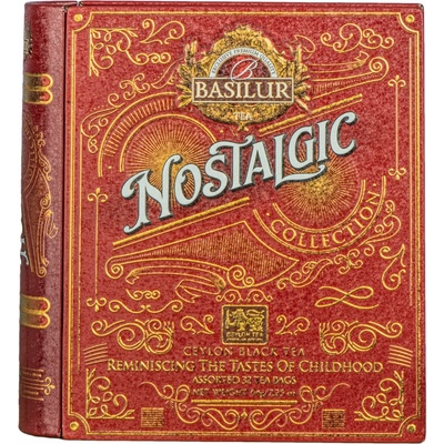Basilur NOSTALGIC DARČEKOVÁ sada čajov 4 CHUTE 32 ks