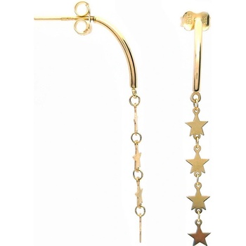 Šperk Holíč zlaté visacie náušnice hviezdičky ZN118
