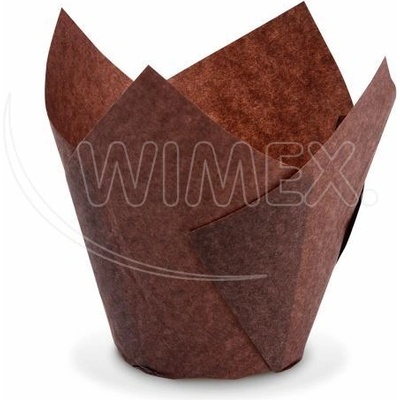 WIMEX s. r. o WIMEX s. r. o. Сладкарски форми лалета (PAP) кафяв Ø50 x 85 мм / 16 x 16 мм [100 бр. ]