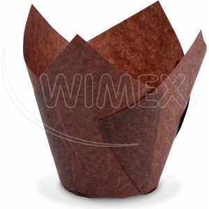WIMEX s. r. o WIMEX s. r. o. Сладкарски форми лалета (PAP) кафяв Ø50 x 85 мм / 16 x 16 мм [100 бр. ]