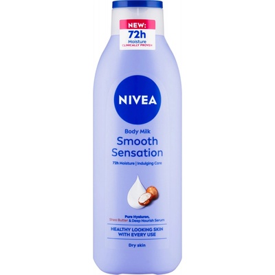 Nivea Smooth Sensation krémové telové mlieko pre suchú pokožku 250 ml