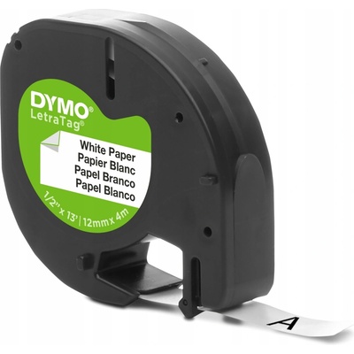 Dymo S0721510, černý tisk/bílý podklad, 4m, 12mm, – Zboží Dáma