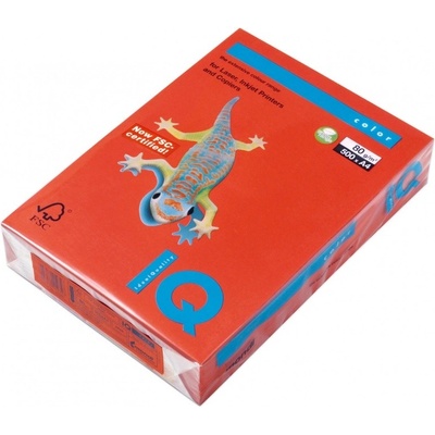 Barevné papíry IQ Color ZR09 A4 80 g cihlově červená balení 500 lst. – Zboží Dáma