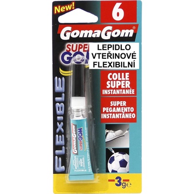 GomaGom lepidlo GG vteřinové flexible 3 g