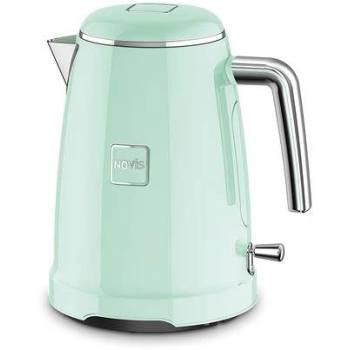 Novis Електрическа кана Novis, Kettle K1, капацитет 1, 6 л, вграден филтър против варовик, бързо кипене, автоматично спиране, елегантен дизайн, лесен за използване, 2400 W, пастелно зелен (6113.31.20)