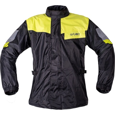 W-TEC Igava Moto pláštěnka - 2.jakost černá-fluo zelená - S