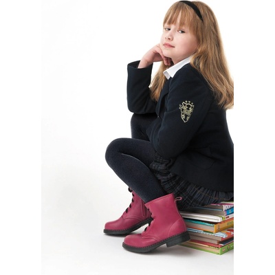 Knittex Dievčenské pančuchy College Melange 50 den Strieborná