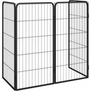 vidaXL Ohrádka pro psy 4 panely černá 50 x 100 cm práškovaná ocel