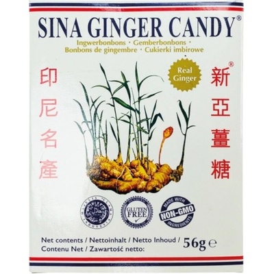 Sina Ginger Candy Bonbóny zázvorové 56 g