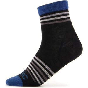 Stoic Детски спортни чорапи Stoic Kid's Merino Everyday Quarter Socks Striped Sports socks - Black / Blue Jeans Multi Striped - размер 35-38 (EU) (207-0488-0113)