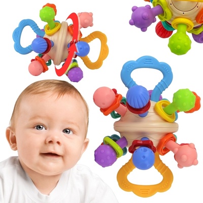 Woopie BABY Chrastítko ve tvaru barevné koule – Zbozi.Blesk.cz