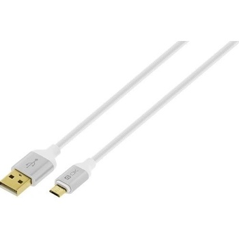 4-OK MOUMBL microUSB, 1,5m, bílý