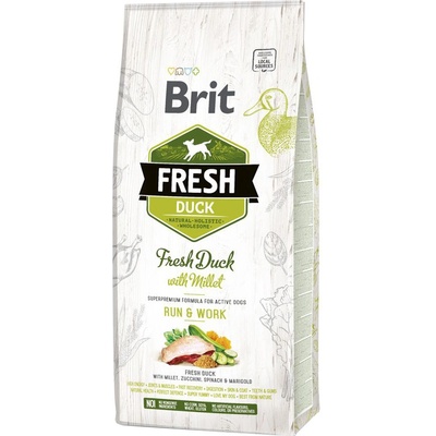 Brit Fresh Active Run & Work kačacie s prosom 2 x 12 kg
