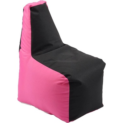 PUFRELAX Пуф, стол за деца 2-8 г. , 120л. Sunlounger Junior - Panama Blink, Водоустойчив, Перящ се калъф, Пълнеж от Полистиролни перли, 8376 (PUF-G-SJ-PEX-BLK)