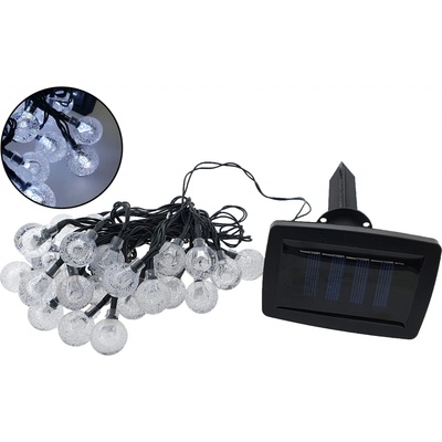Baterie Centrum LED Solární venkovní řetěz 30xLED 1,2V 6,5 m IP44 BC0547