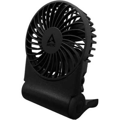 ARCTIC Summair 2Go (Black) - Rechargeable Pocket Fan with Stand (74 ho