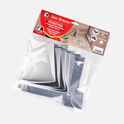 Den Braven Tesniaci pás S-T 140 mm x 140 mm – vonkajší roh - balenie 4 ks