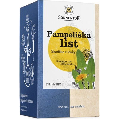 SONNENTOR Bio Pampeliška list porcovaný 21,6 g