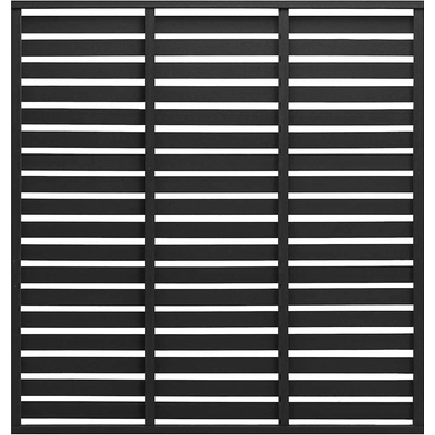OMAXI Plotový dílec WPC 180 x 180 cm černý 761465