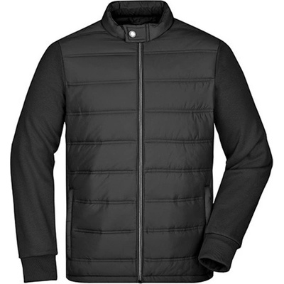 James & Nicholson pánska tepláková bunda JN1124 Black