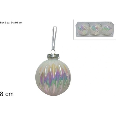 MAKRO Ozdoba vianočná 8cm sada 3ks