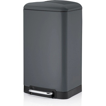 Kela Кош за отпадъци с педал KELA Davino 30 л, тъмно сив (1507)