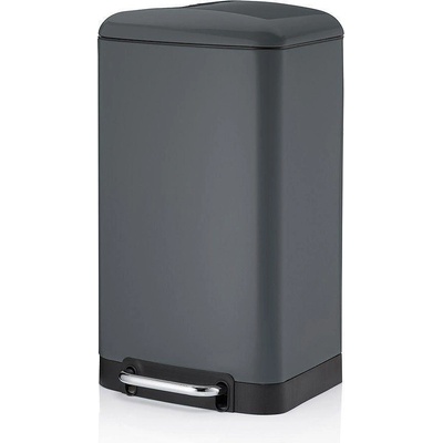 Kela Кош за отпадъци с педал KELA Davino 30 л, тъмно сив (1507)