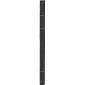 vidaXL Мембрана за плевели, черна, 1, 5x50 м, полипропилен (4005153)
