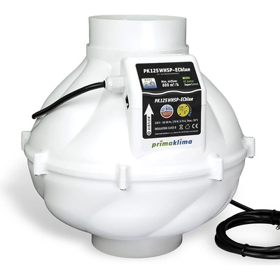 Prima Klima EC Вентилатор PK125WHSP-ECblue Ø125mm 800m3/h