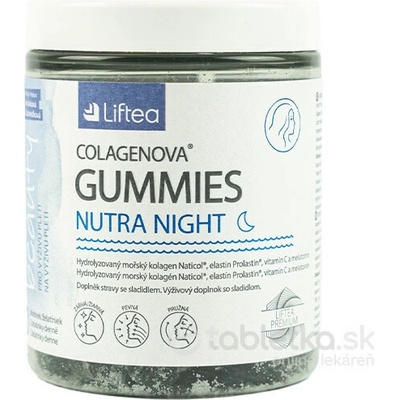 Liftea Colagenova Gummies Nutra Night želatínky čučoriedka 60 bonbónov
