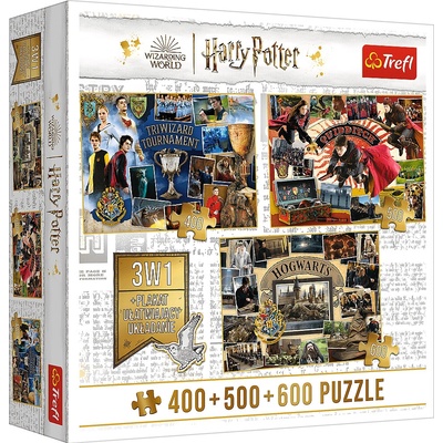 Trefl Harry Potter Tournament 3v1 400 + 500 + 600 dielov