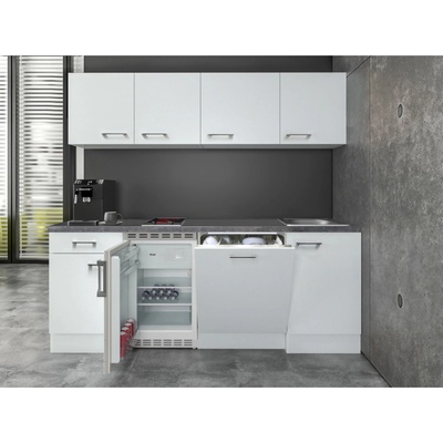 Flex Well Kuchyňa Joelina 210 cm/typ 6 chladnička/varná doska/umývačka