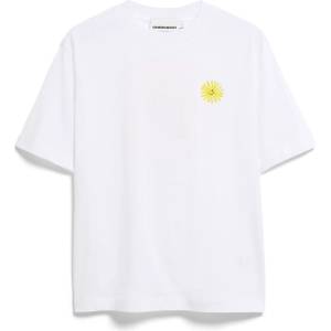 Armedangels Дамска тениска ARMEDANGELS Women's Tarjaa Graphic T-shirt - White - размер XS (916-6597-0211)
