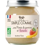 Simple Comme БИО Плодово пюре Ябълка и банан 125г